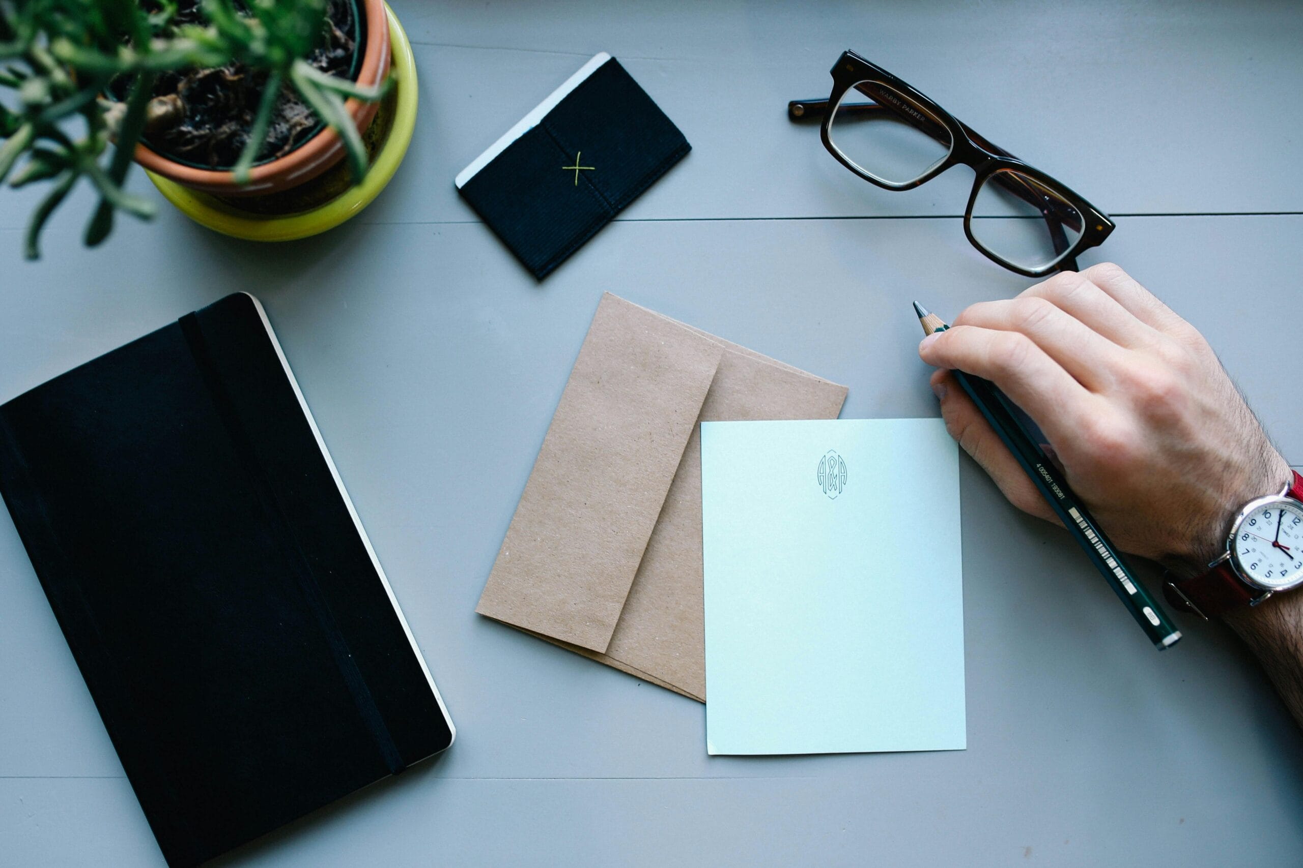 Creative desk at WebJuiceMedia, an off page SEO agency